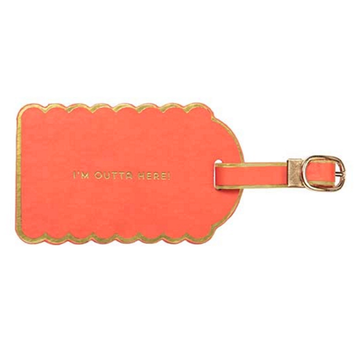 LUGGAGE TAG I´M OUTTA HERE 2 PZ